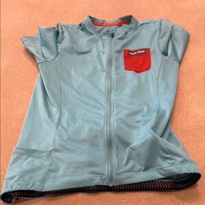Size L.  Pearl Izumi Blue Cycling Jersey